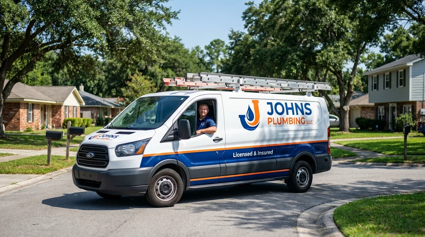 Johns Plumbing LLC service van in Prior Lake, MN